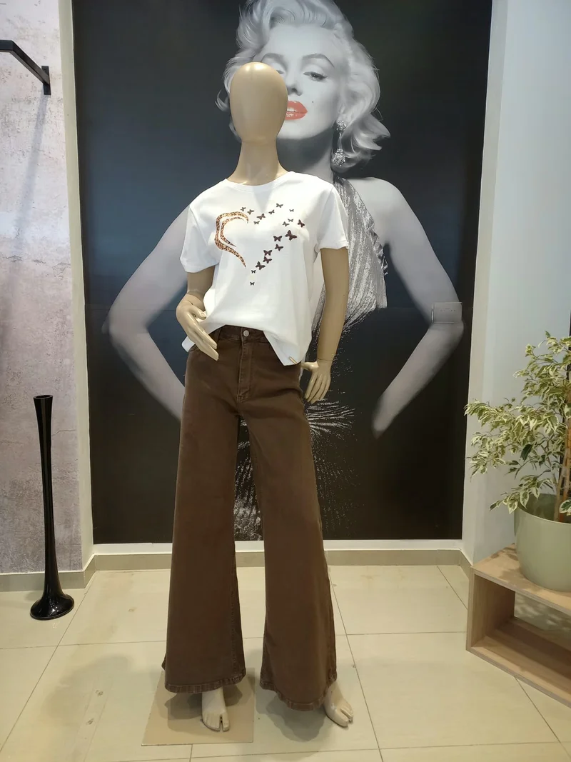 Remera Algodón con Estampa