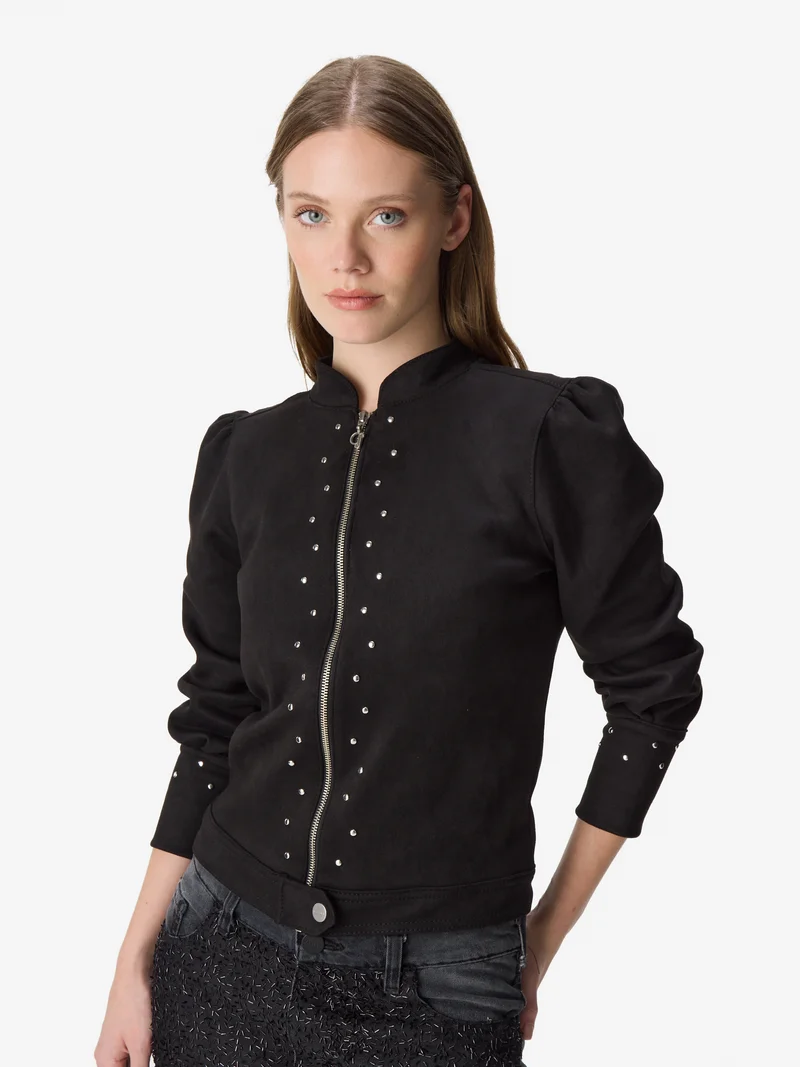 Campera Manga Princesa con Tachas