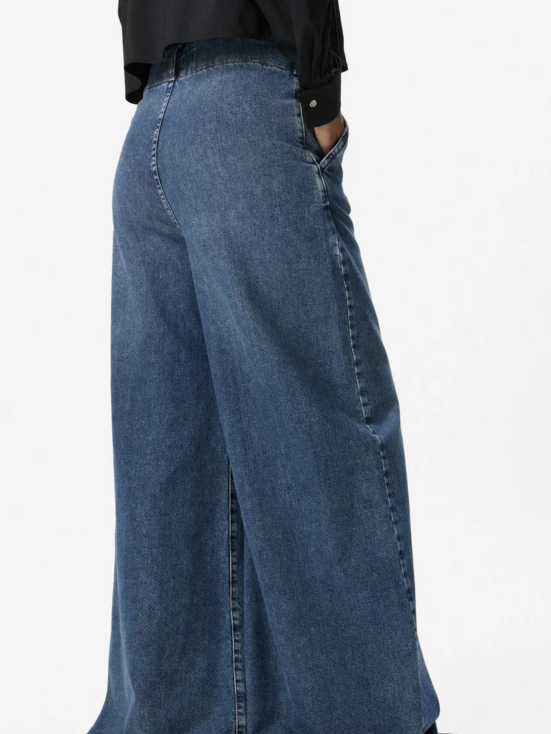 Jean Wide Leg Relax Cintura Ancha