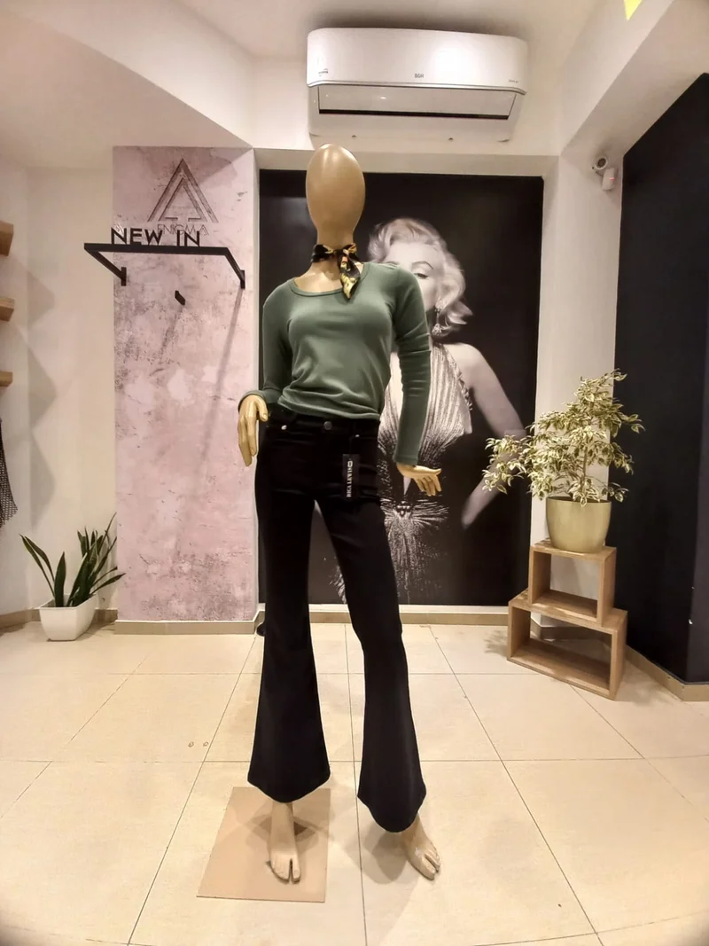 Jean Oxford Negro Elastizado