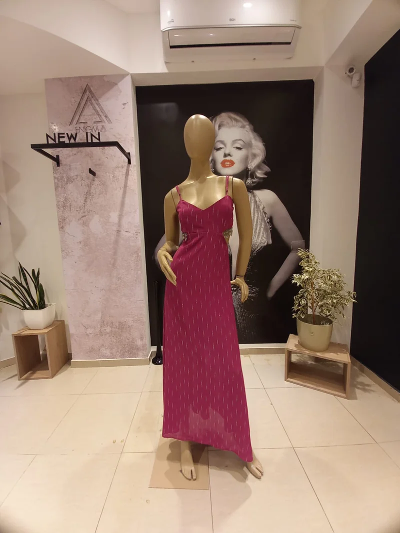 Margarita Vestido largo galon colg